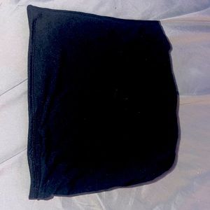 plain black tube top